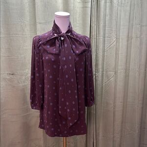 Marc By Marc Jacobs polka dot Tie Front Blouse, US4